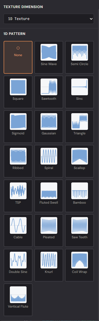 1D pattern picker grid